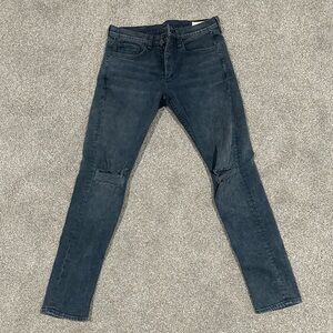 Rag & Bone Men’s Distressed Blue Jeans